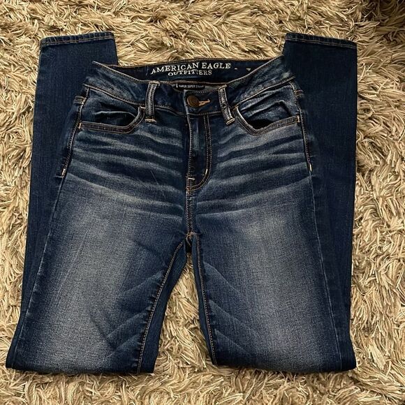 American Eagle Jeans. Size 0 short‎ Hi Rise Jegging - Picture 3 of 5
